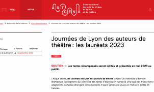 Journées de Lyon des auteurs de théâtre