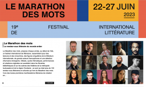 Pauline Peyrade invitéee au Marathon des mots