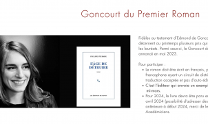 Goncourt premier roman pauline Peyrade
