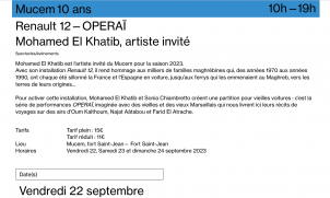 Exposition "Renault 12" de Mohamed El Khatib