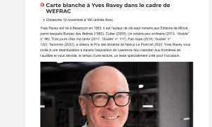 Carte blanche à Yves Ravey