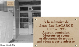 Plaque rue Didot 