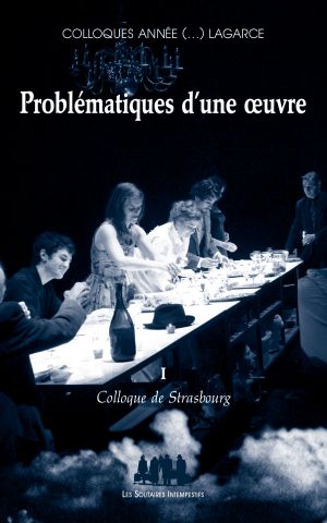 Couverture du livre "Problématiques d'une œuvre"