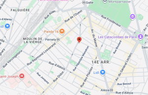 google map rue didot