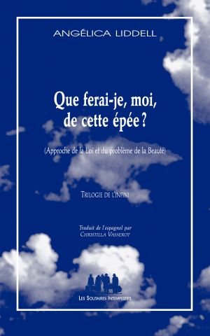 Couverture du livre "Que ferai-je, moi, de cette épée ? (Approche de la Loi et du problème de la Beauté)"