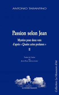 Couverture du livre "Passion selon Jean"
